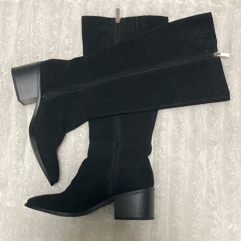 Like New - Splendid Knee High Black Leather Boots - Size 9